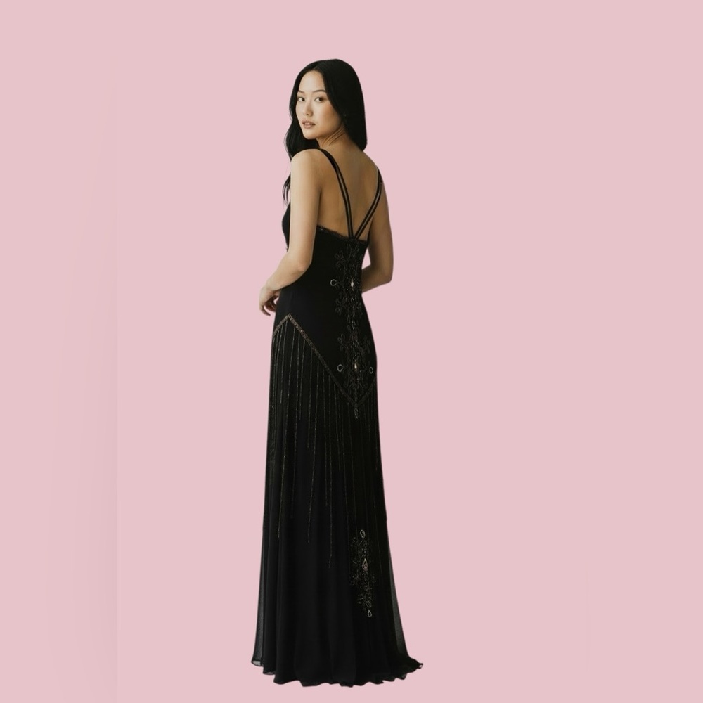 Sue Wong Black Embellished Maxi Dress - Picture 2 of 6